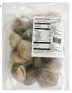 Korean Hard Clam Cooked & Frozen (1kg)